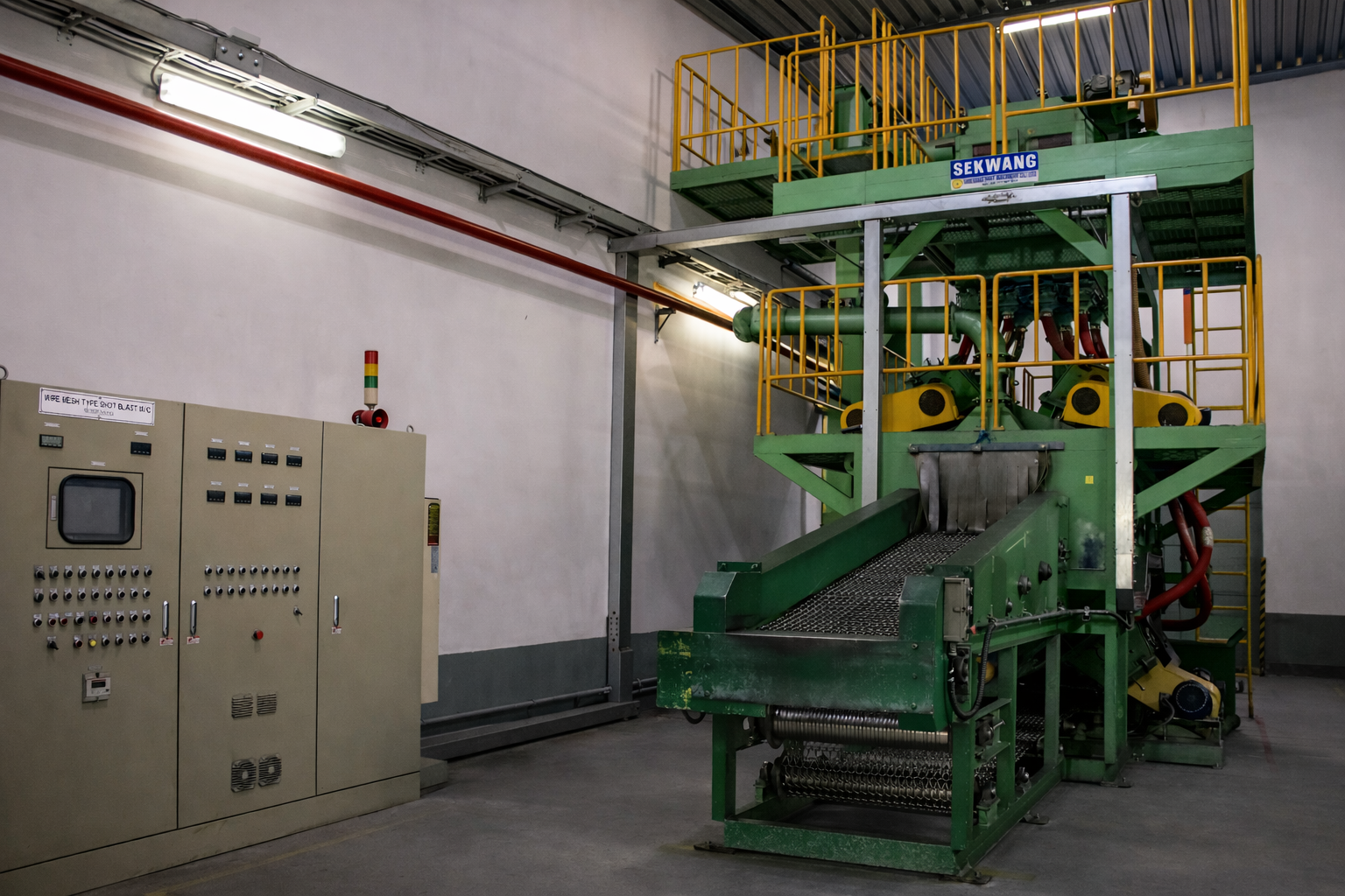 Зона дробеструйной обработки